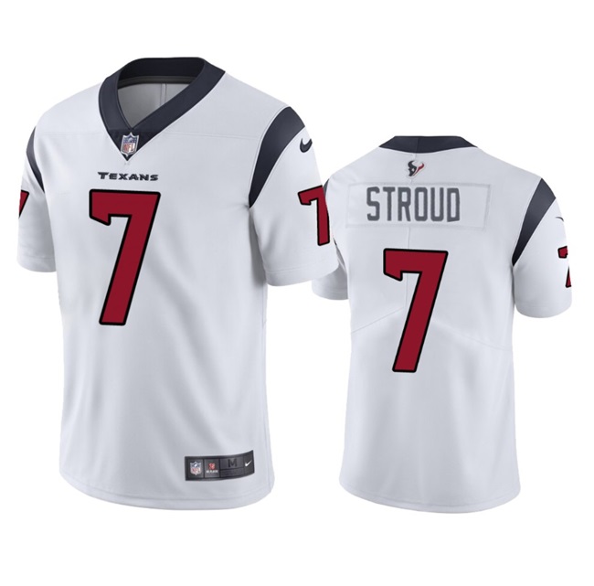 Youth Houston Texans #7 C.J. Stroud White Vapor Untouchable Limited Stitched Football Jersey